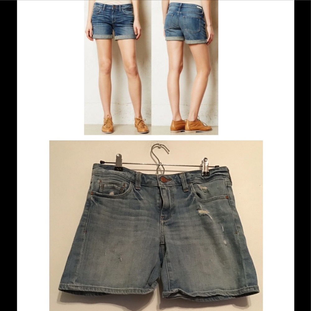 Anthropologie Pilcro and the Letterpress Distressed Stet Shorts